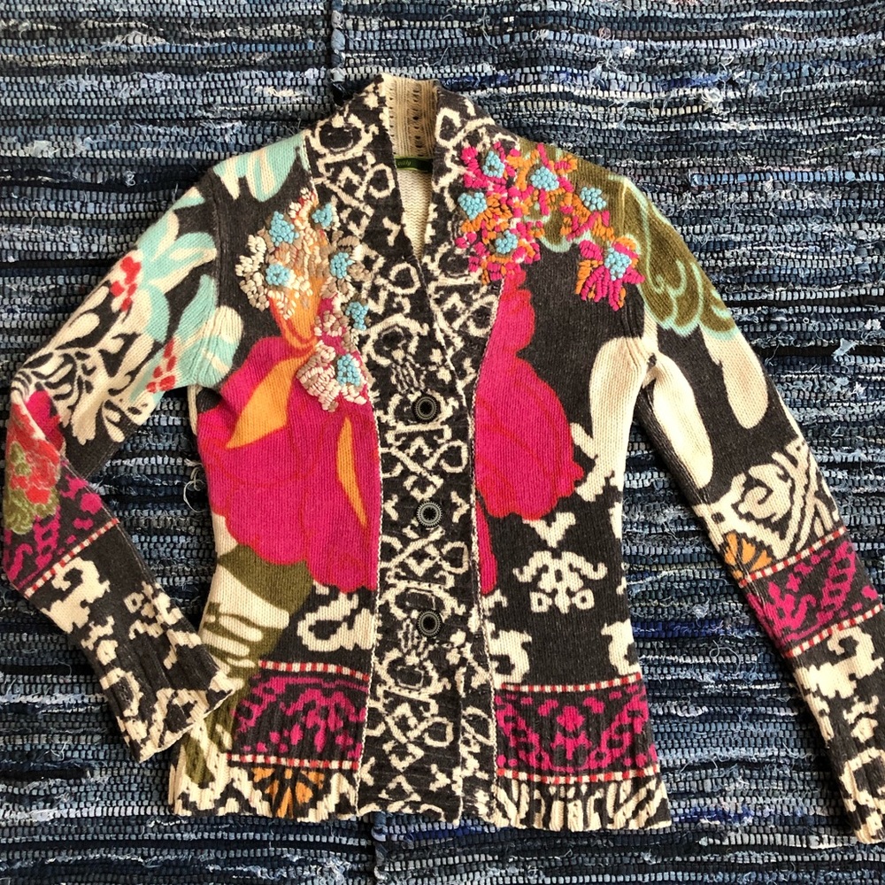 Oilily SZ M Graphic + Floral Print RARE!